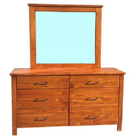 DT002 Tina 6 Drw Dresser with Mirror
