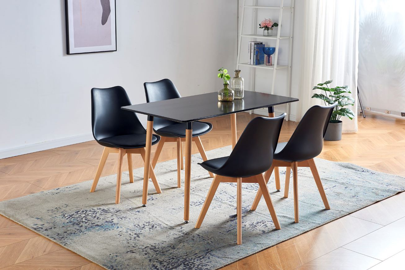 Echo Table with Sonia Black(T21B+4XC22B)